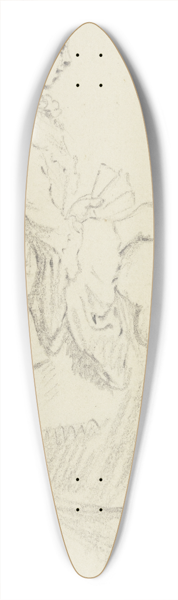 Daniel Nikolaus Chodowiecki - Junges Mdchen beim Kartenspiel 39.3 inch art pintail longboard deck