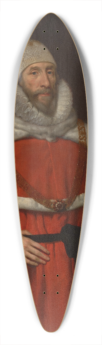 Danil Mijtens - Portrait of Chief Justice Sir Henry Hobart (1560-1625), 1st Bt. 39.3 inch art pintail longboard deck