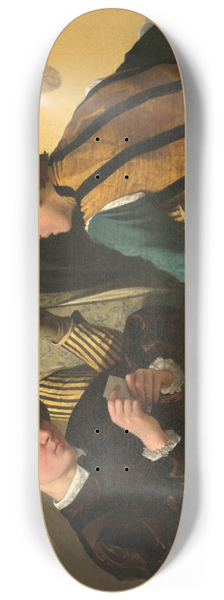 Caravaggio - The Cardsharps 8.25 inch art skate deck