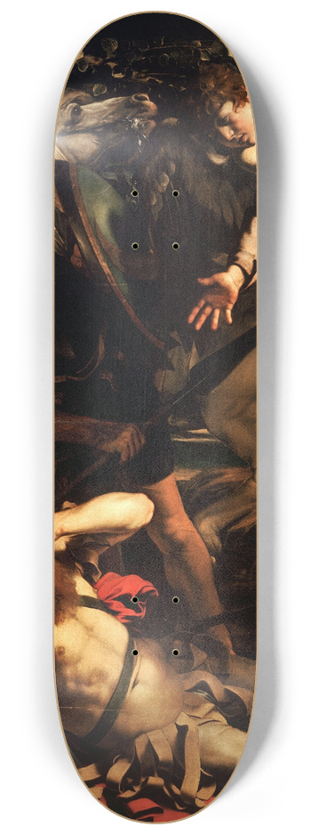 Caravaggio - The Conversion of Saint Paul 8.25 inch art skate deck