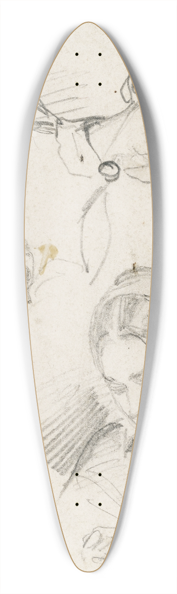 David Bles - Womens heads 39.3 inch art pintail longboard deck