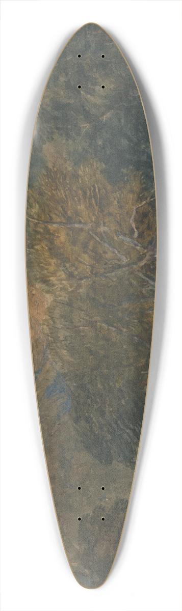 David Cox - On the Conway River, North Wales 39.3 inch art pintail longboard deck