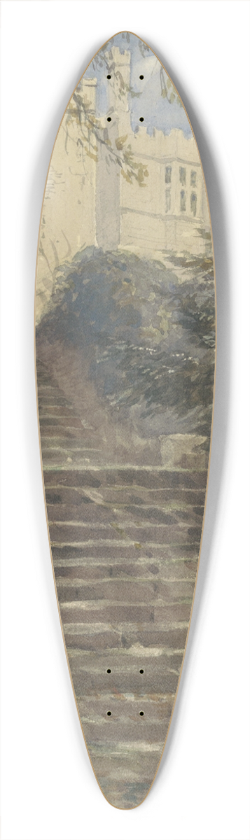 David Cox - Tuintrap bij Haddon Hall (Derbyshire) 39.3 inch art pintail longboard deck