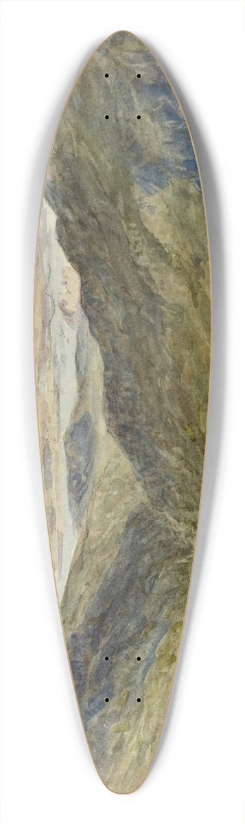 David Cox - View in Wales 39.3 inch art pintail longboard deck