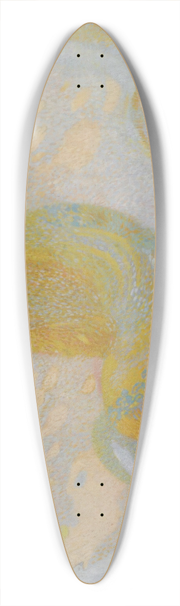 David Dellepiane - Fille aux colombes 39.3 inch art pintail longboard deck