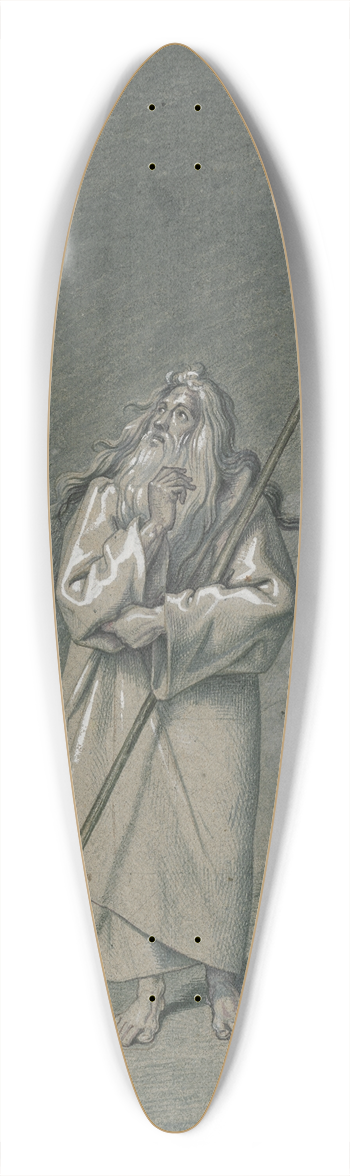 David Humbert de Superville - Abraham de aartsvader: man met staf in desolaat gebied 39.3 inch art pintail longboard deck