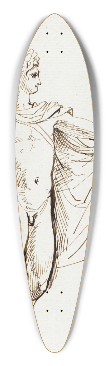 David Humbert de Superville - Apollo Belvedere 39.3 inch art pintail longboard deck
