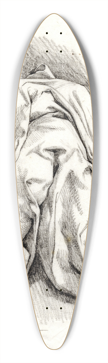 David Humbert de Superville - Draperie op het lichaam van een zittende figuur 39.3 inch art pintail longboard deck