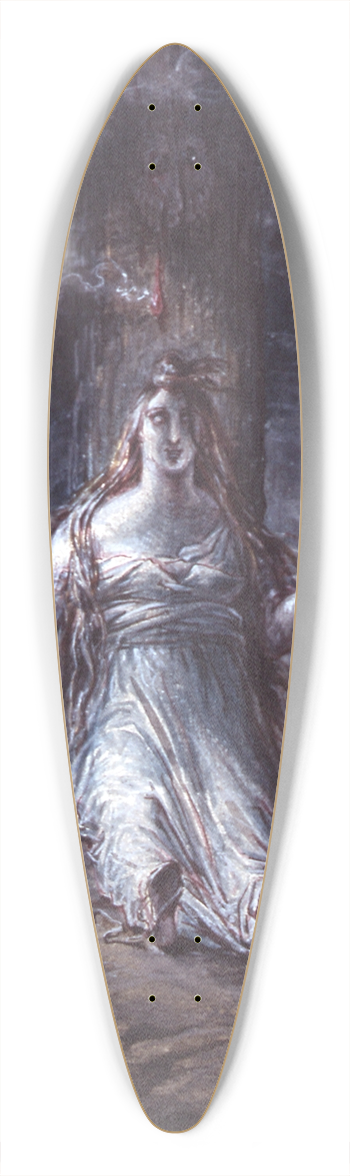 David Humbert de Superville - Mary Magdalene sitting at the foot of the cross 39.3 inch art pintail longboard deck