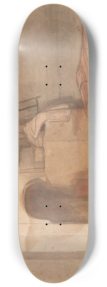 Adolph Tidemand - Interir 8.25 inch art skate deck