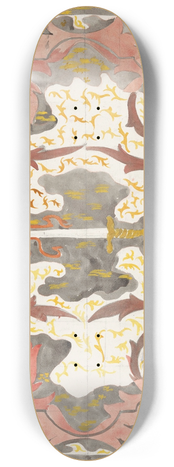 Carel Adolph Lion Cachet - Decoratief ontwerp met opstaande degen 8.25 inch art skate deck
