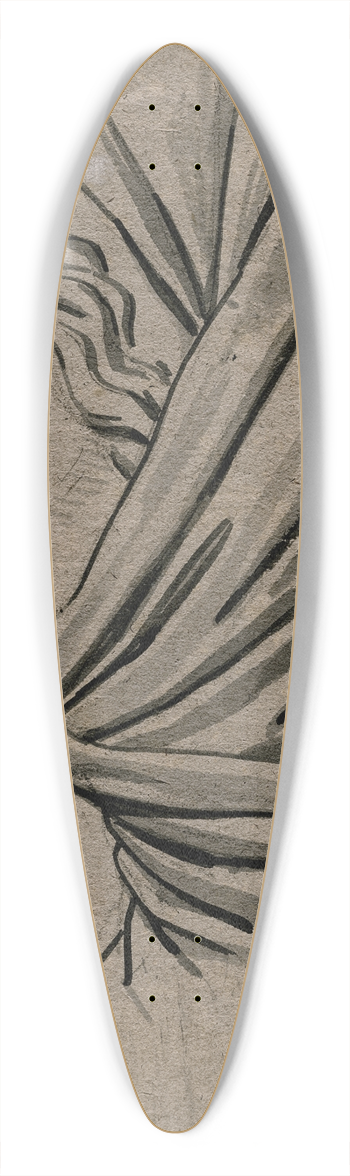 David Humbert de Superville - Womans head with a scarf 39.3 inch art pintail longboard deck
