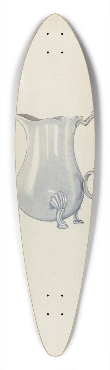 David P Willoughby - Silver Jug for Cream 39.3 inch art pintail longboard deck