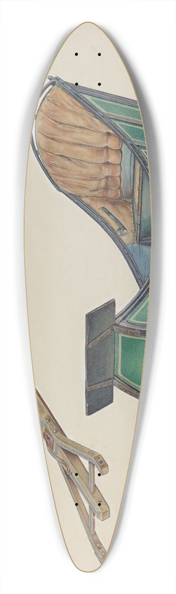 David Ramage - Sleigh 39.3 inch art pintail longboard deck