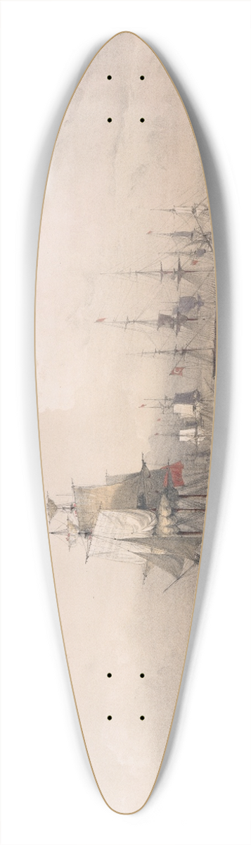 David Roberts - Alexandria 39.3 inch art pintail longboard deck