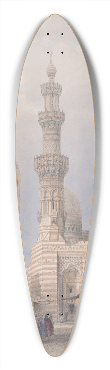 David Roberts - Bullack, Cairo. 39.3 inch art pintail longboard deck