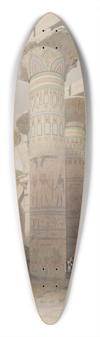 David Roberts - Karnac [Karnak]. Nov. 29th, 1838 39.3 inch art pintail longboard deck