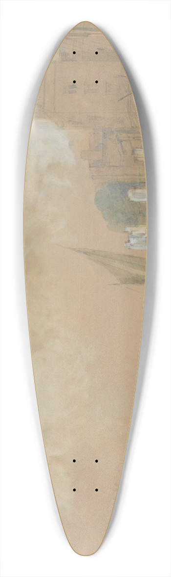 David Roberts - Lambeth 39.3 inch art pintail longboard deck