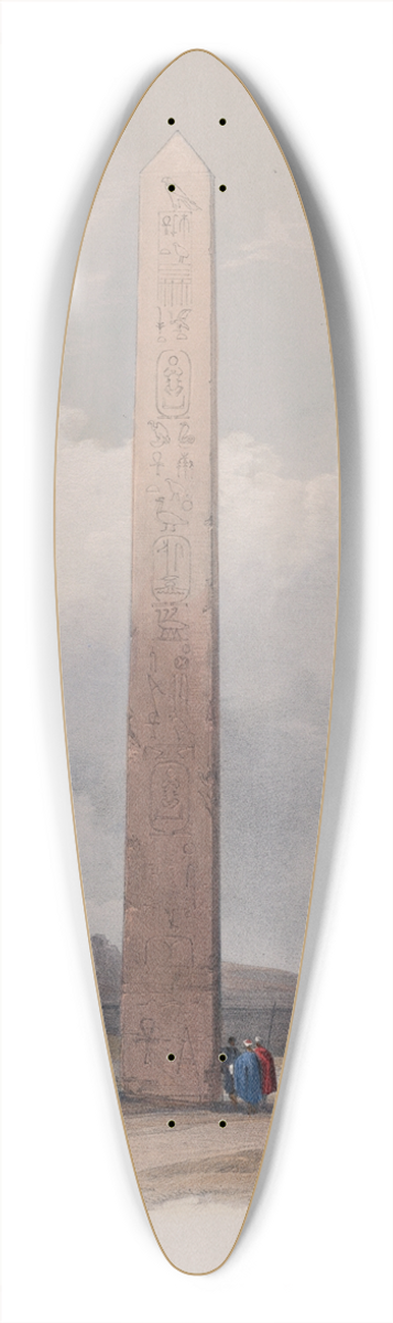 David Roberts - Obelisk of Heliopolis. 1839. 39.3 inch art pintail longboard deck