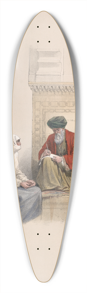 David Roberts - The letter writer, Cairo. 39.3 inch art pintail longboard deck
