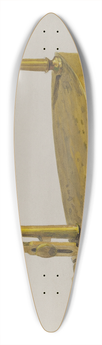David S. De Vault - Pressing Iron 39.3 inch art pintail longboard deck