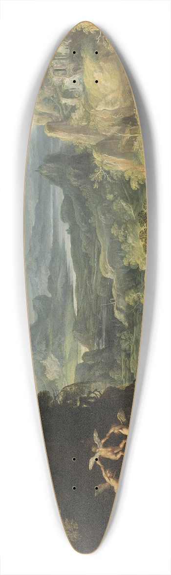 David Teniers The Elder - Landscape with the flight into Egypt 39.3 inch art pintail longboard deck