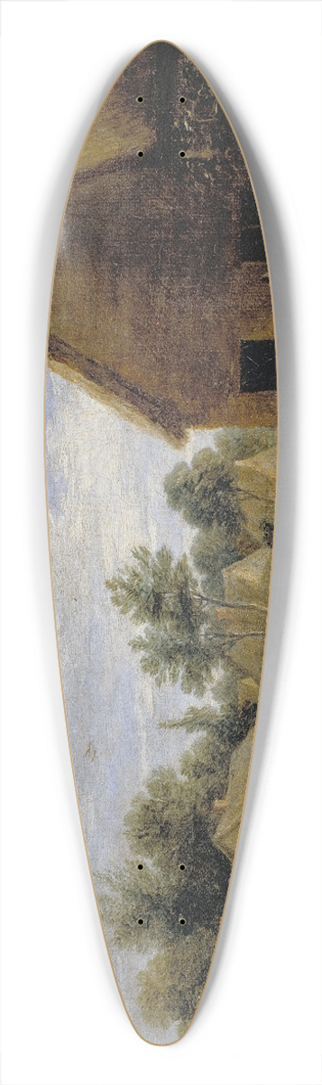 David Teniers The Younger - Cottage with Peasants playing Cards 39.3 inch art pintail longboard deck