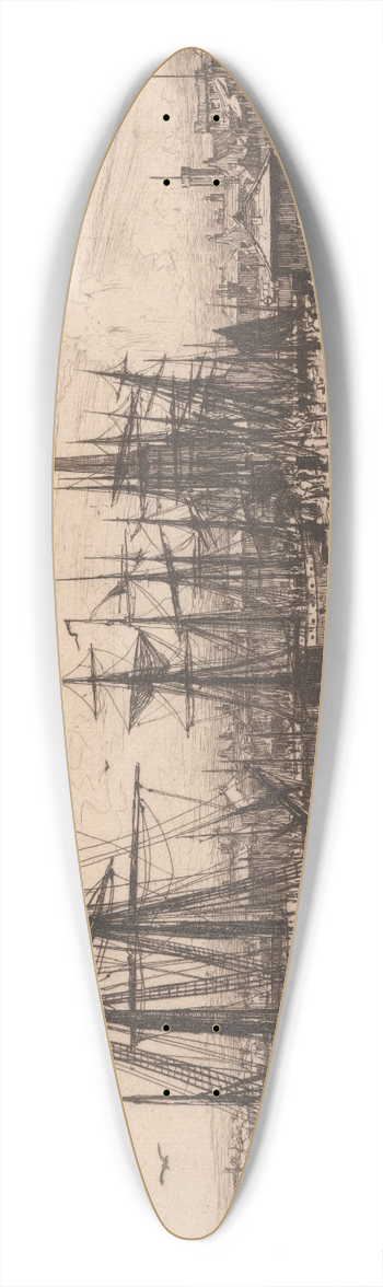 David Young Cameron - Ayr 39.3 inch art pintail longboard deck