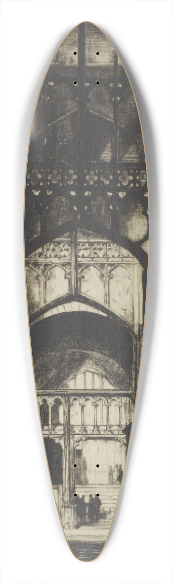 David Young Cameron - Gloucester 39.3 inch art pintail longboard deck