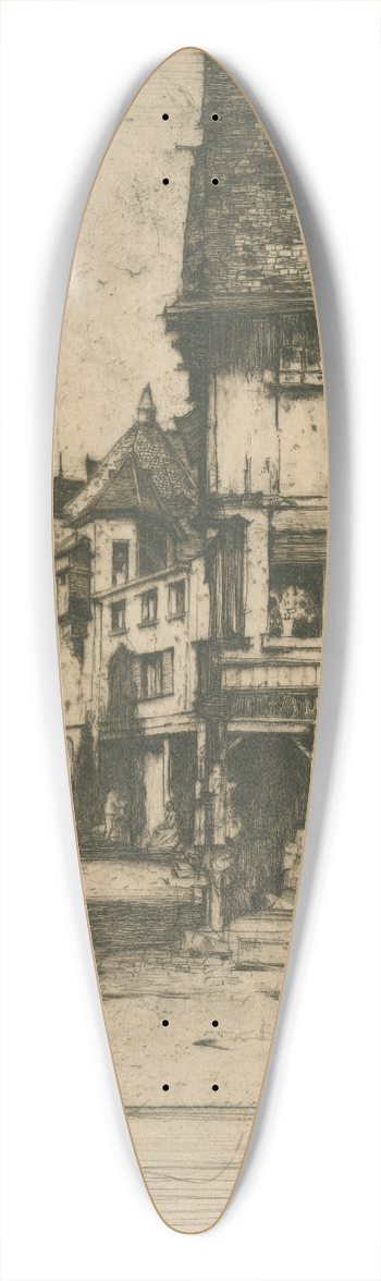 David Young Cameron - Old Saumur 39.3 inch art pintail longboard deck