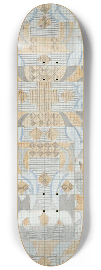 Carel Adolph Lion Cachet - Ontwerp voor een kleed met geometrische motieven 8.25 inch art skate deck