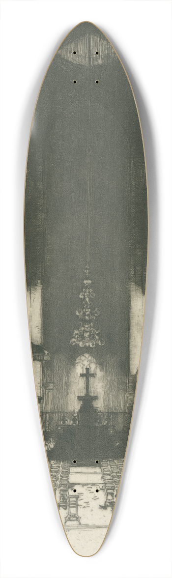 David Young Cameron - St. Laumer-Blois 39.3 inch art pintail longboard deck