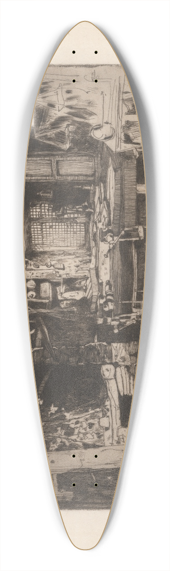 David Young Cameron - The Smithy 39.3 inch art pintail longboard deck