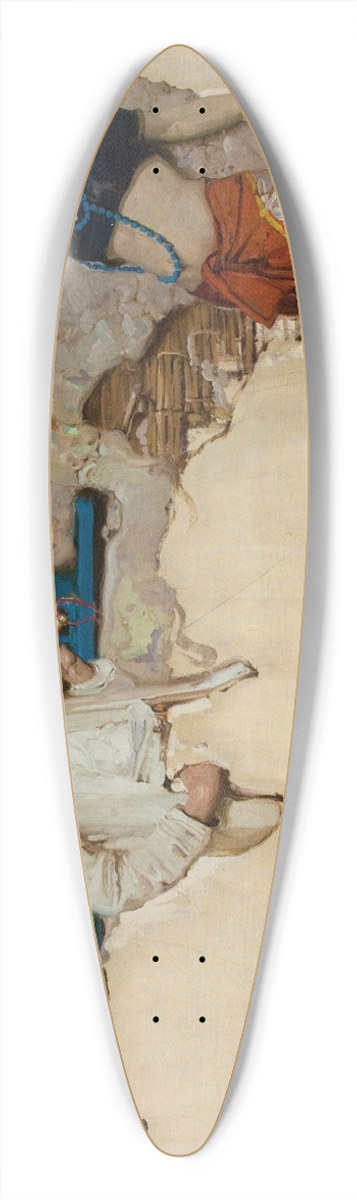 Dean Cornwell - The Man at the Crossroads 39.3 inch art pintail longboard deck