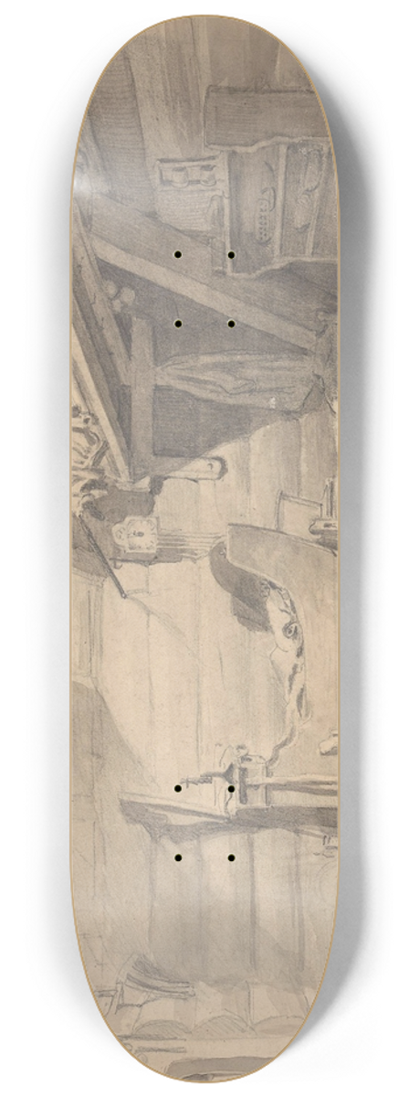 Adolph Tidemand - Interir, Mlster p Voss 8.25 inch art skate deck