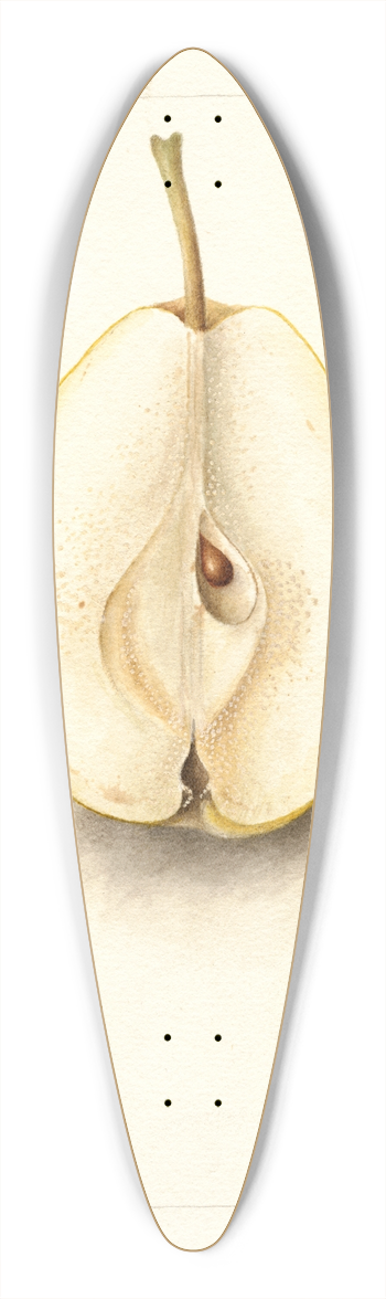Deborah Griscom Passmore - Pyrus communis: Rossney 39.3 inch art pintail longboard deck