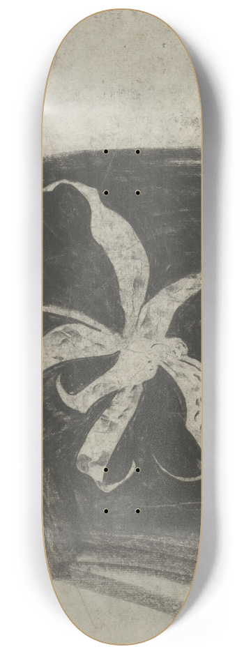 Carel Adolph Lion Cachet - Orchidee 8.25 inch art skate deck