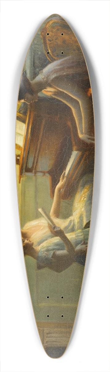 Delphin Enjolras - By the piano 39.3 inch art pintail longboard deck