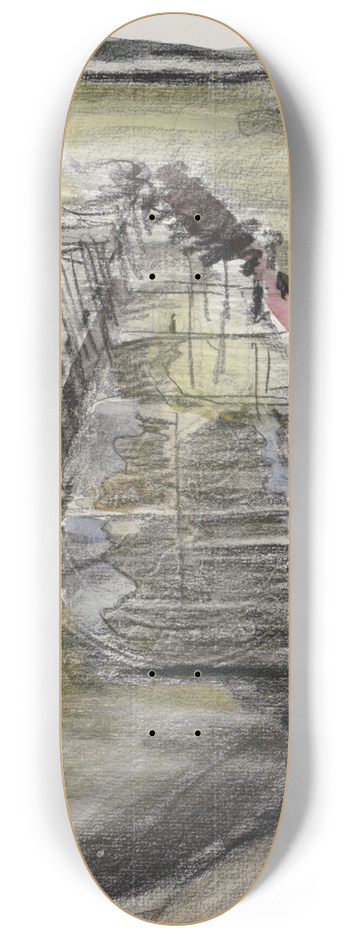 Carel Adolph Lion Cachet - Studie 8.25 inch art skate deck