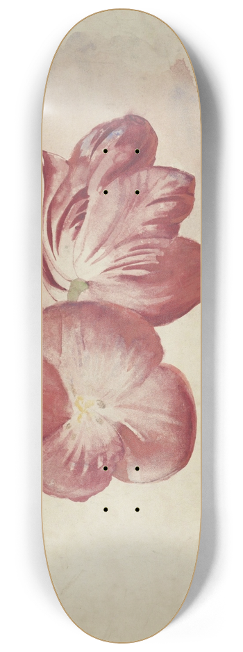 Carel Adolph Lion Cachet - Twee rode tulpen 8.25 inch art skate deck