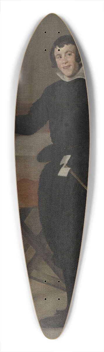Diego Velzquez - Portrait of the Jester Calabazas 39.3 inch art pintail longboard deck