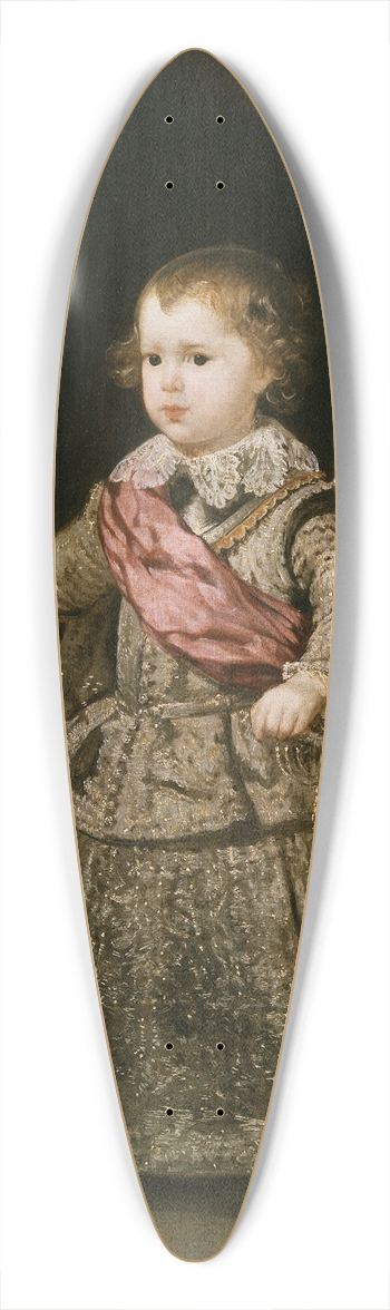 Diego Velzquez - Prince Baltasar Carlos in Silver 39.3 inch art pintail longboard deck