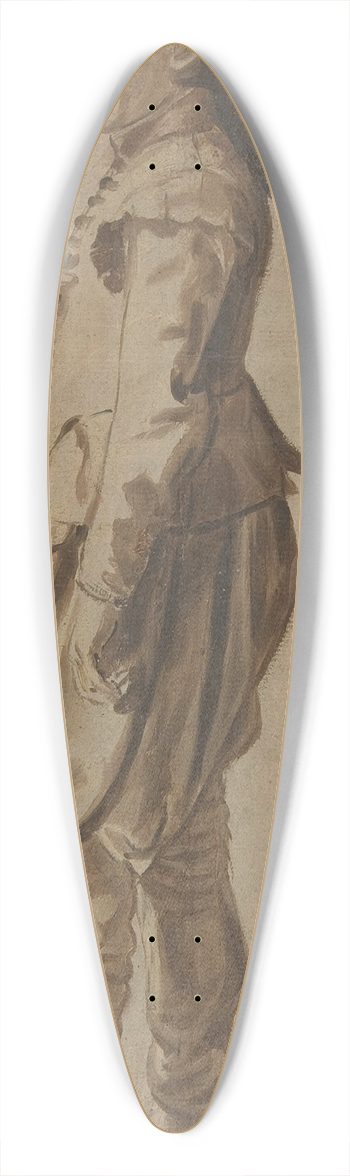 Dirck Hals - Study of a Standing Youth in a Hat 39.3 inch art pintail longboard deck