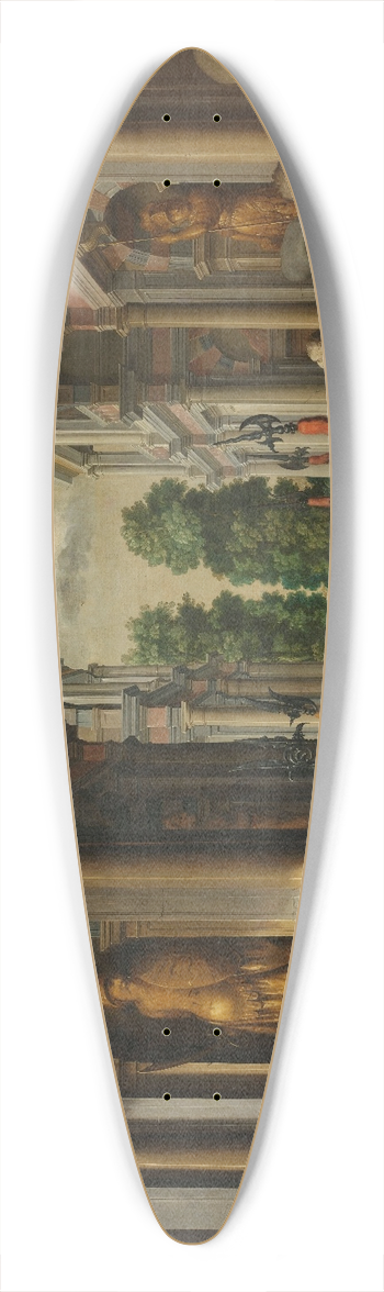 Dirck Van Delen - A Seven-Part Decorative Sequence; A Gallery 39.3 inch art pintail longboard deck