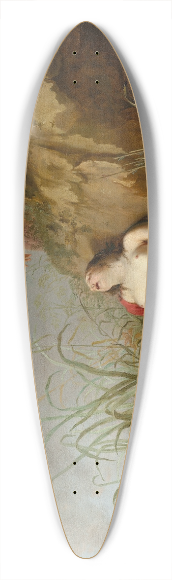 Dirck van der Lisse - A Hunting Nymph, Asleep 39.3 inch art pintail longboard deck