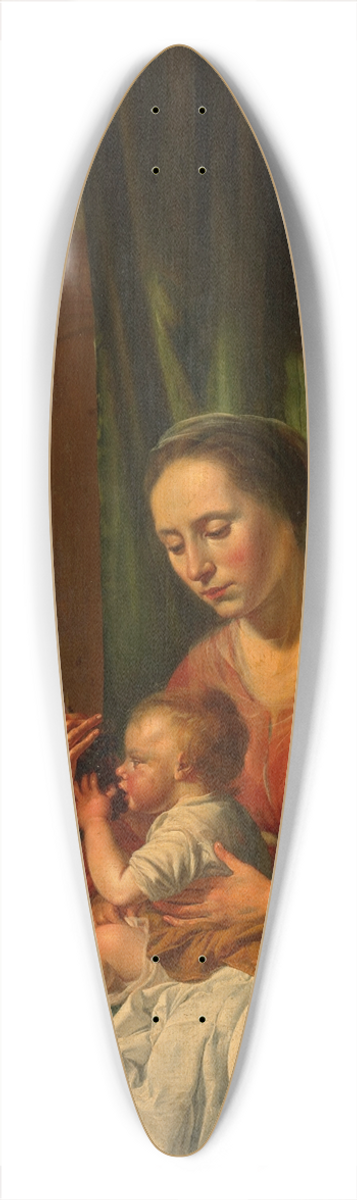 Dirck van Hoogstraten - Virgin and Child with St Anne 39.3 inch art pintail longboard deck