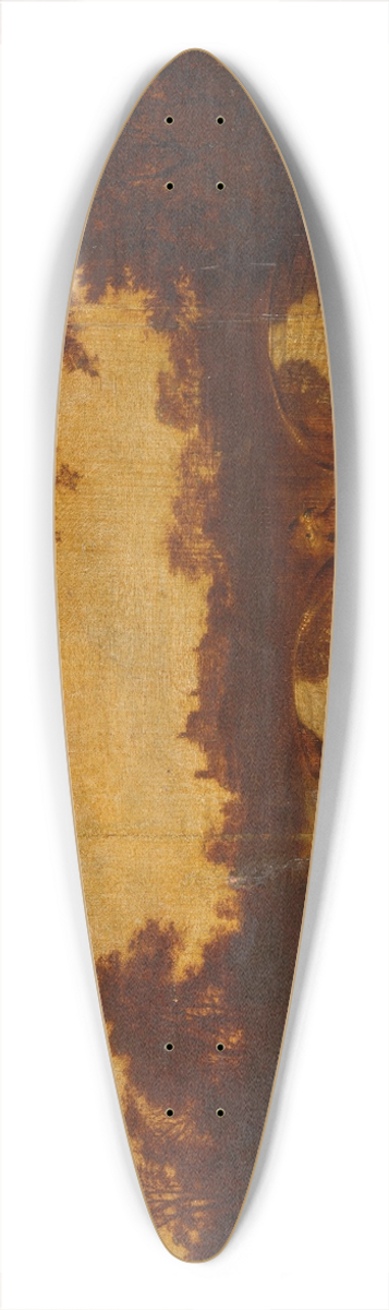Dirck Wijntrack - A Buzzard Attacks two Ducks 39.3 inch art pintail longboard deck