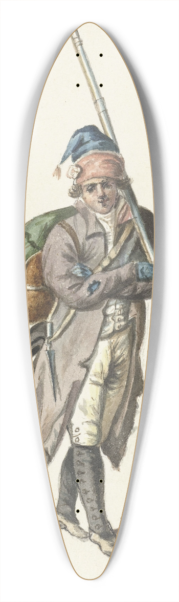 Dirk Langendijk - Soldaat 39.3 inch art pintail longboard deck