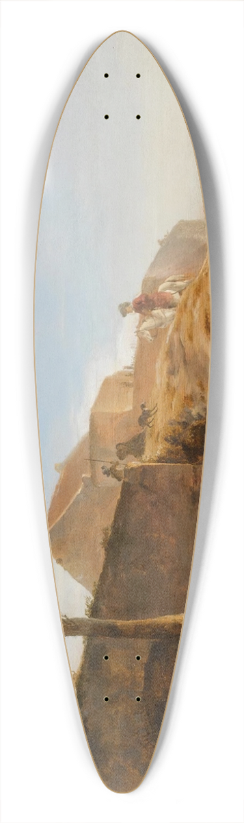 Dirk Stoop - A Landscape With Sportsmen Preparing For The Hunt, Together With Their Hounds And Horses 39.3 inch art pintail longboard deck