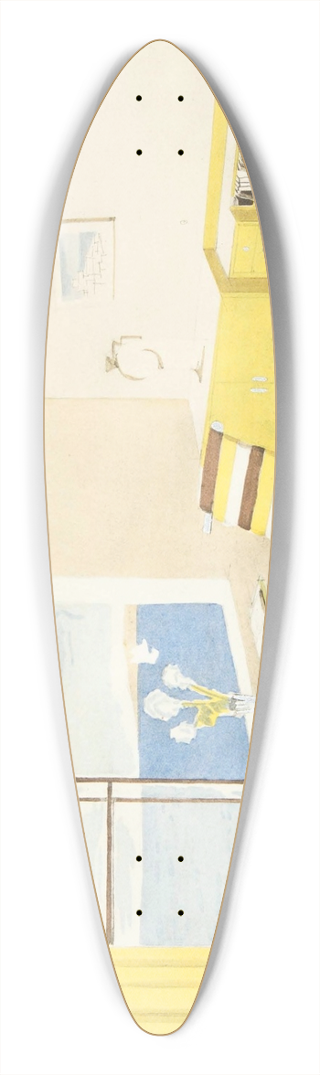Djo-Bourgeois - Coin de Chambre 39.3 inch art pintail longboard deck